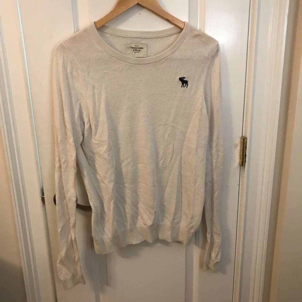 Abercrombie and Fitch logo sweater